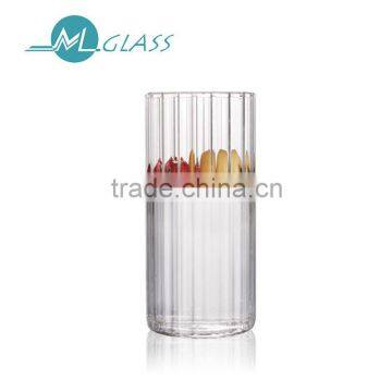 300ml handmade glassware borosilicate clear glass tea cups N6405