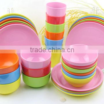 colorful melamine dinner set customizable printing dinner set