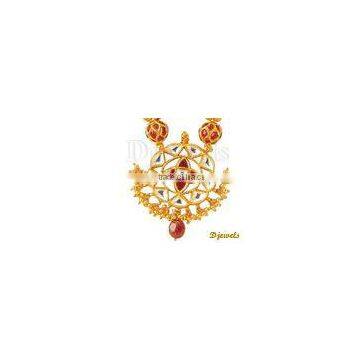 22K Gold Kundan Necklaces, Traditional Kundan Jewellery, Jaipur Kundan Necklaces