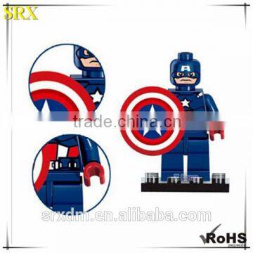 High quality custom comic captain USA Marvel Minifigures mini figure, custom mini plastic figure toy for kids