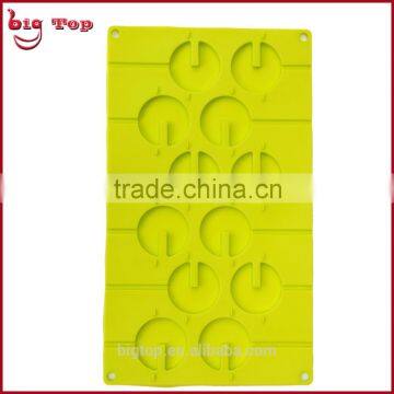 BT0113 Silicone Bakeware Kitchen Accessory Baking Tools 3D Built-up Round Shape Chocolate Lollipop Molds photo-2