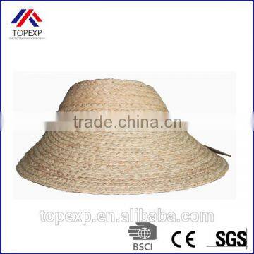 Straw Visor Hat Single Color Sun Hat