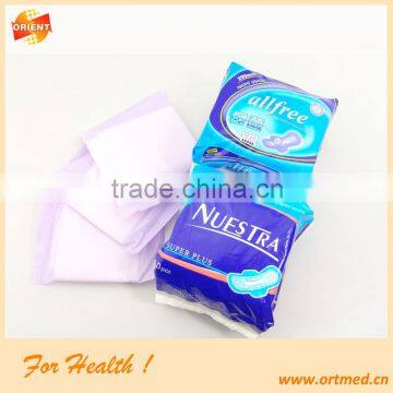 Individule Wrap cheap price disposable ladies napkin with ADL