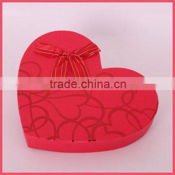 Bright Red Fancy Paper Chocolate Gift Packaging Box