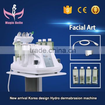 2016 CE Certificated Korea Bubble Hydro Deep Cleansing Dermabrasion Machine With Ultrasound and RF Handle for Facial Skin Care