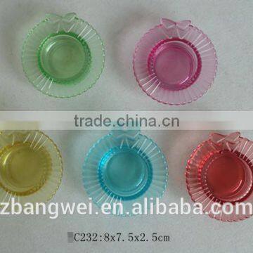 Cap-shaped Glass Candle Holder