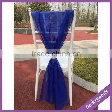 95cm Organza Red Chair Sashes Wedding Chair Decoration photo-2