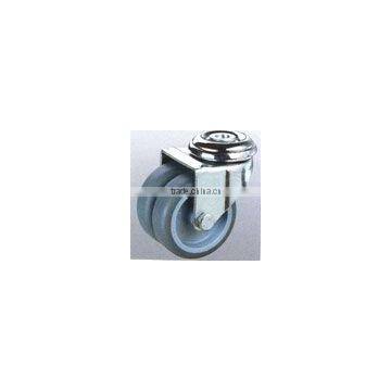 TPR twin-wheel caster with PP core,ball bearing (itemID:GRBR)