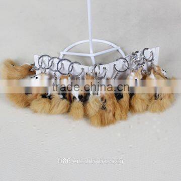 Promotional With Fake Fur Plush Toy Keychain