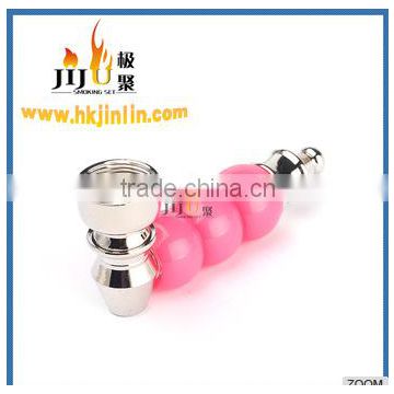 JL-097 Unique Fancy Hot Sales Aluminum Colorful Novelty Mini Decorative Metal Smoking Pipe