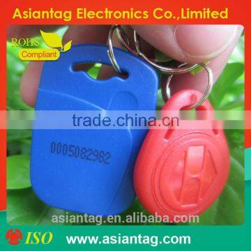 High Quality 13.56MHZ HF Plastic Cheap RFID Keyfob Tag