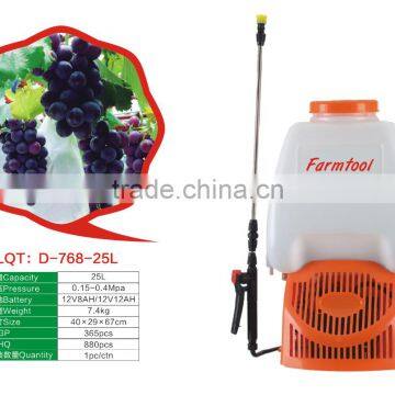 D-768-25L ,battery operate sprayer ,electric sprayer ,backpack sprayer