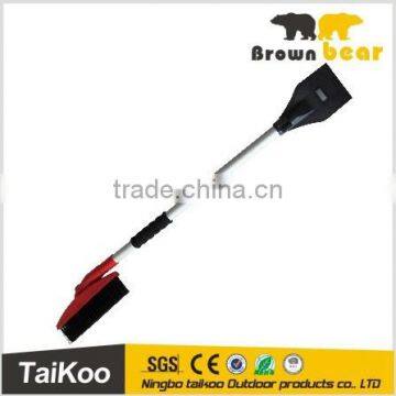 hot touch telescopic snow brush with ice scraper