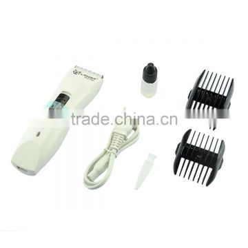 electric white professional pet grooming hair plastic clipper low-noise security design