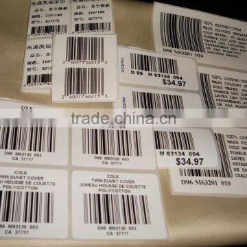 adhesive barcode sticker label printing