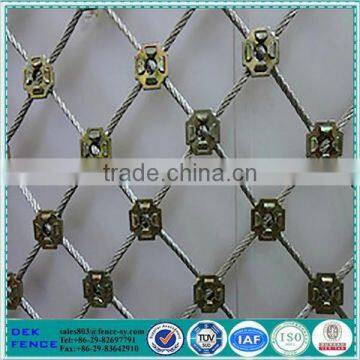 Steel Wire Rope Net / Flexible Mesh Netting