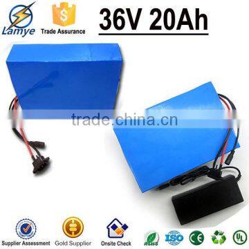 1 Year Warrantly Hot Selling PVC Case 10s10p 36v 20ah Lithium Ion Battery Pack for Ebike photo-3