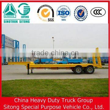 Heavy Duty Factory Price Tri-axle 50T Low Bed Semi Trailer Online Shopping photo-4