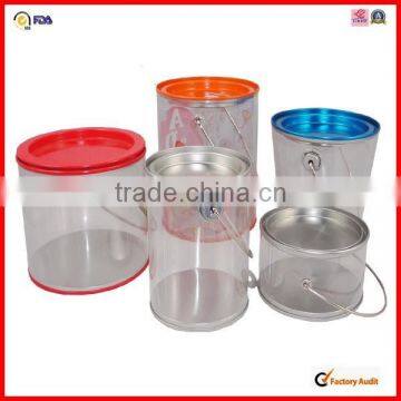 food grade round small clear plastic boxes