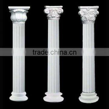 White Marble Roman Round Pillar