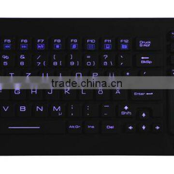 JH-IKB98BL Silicone Backlit Keyboard with Touchpad and switch 98 keys wateproof IP68