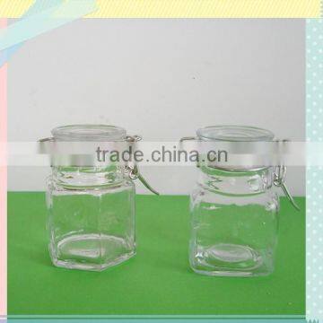 100ml glass jar with metal buckle