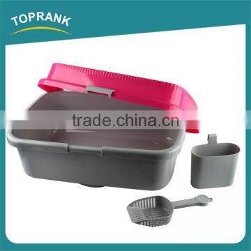 Hot Selling Indoor Outdoor Portable Cat Toilet PP Plastic Cat Litter Box With Scoop photo-2