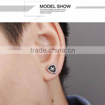 Dumbbell Popular Men Style Fashion 316L Titanium Steel Earrings photo-5