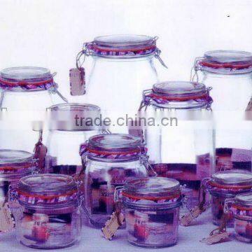 sealing glass jars and bottles with metal clip rubber