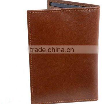 Fashion Genuine Oil Wax Leather Rfid Mens Travel Passport Holder photo-4