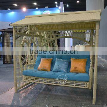 2015 new rattan patio swing chair