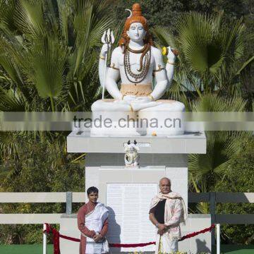 Large Outdoor Sculptures Stone Carving Marble Statue of Shiva photo-2