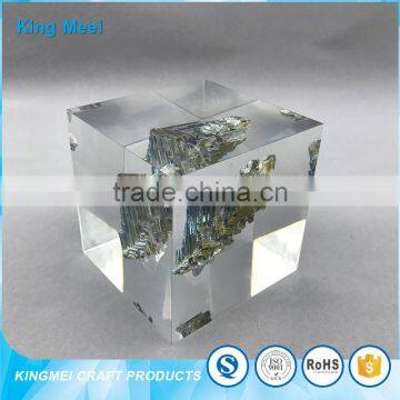 China Factory Clear Acrylic Craft Cube Paperweight photo-6