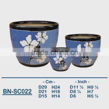 Vietnamese Ceramic Indoor Pot/ Indoor Planter BN-SC022
