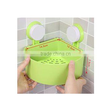 Vacuum Suction Cup Bathroom and Kitchen Plastic Triangle Shelf/holder photo-2