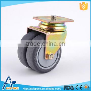 New products OEM 7.5cm dia airline PU trolley wheel