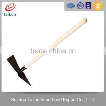 TaiLun Plastic Coated A3 Steel Wooden Handle Garden Hoe