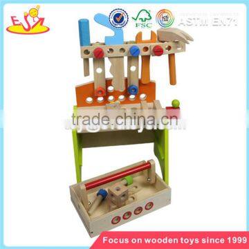 Wholesale wonderful wooden tools workbench toy DIY funny kids wooden tools workbench toy W03D030