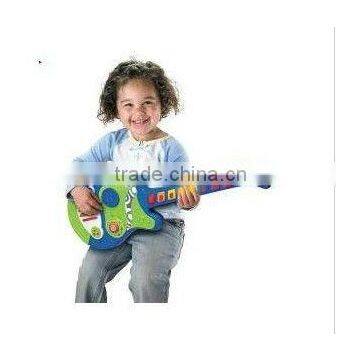 Newest Kids Funny Plastic Music guitar toy Instrument guitar toy for kids from dongguan ICTI factory