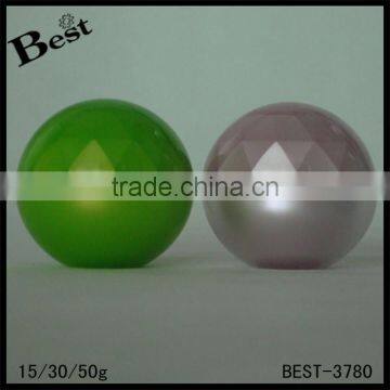 Luxury 30ml 50ml Cosmetic Cream Jar Empty Unique Eye Shape Green Gold Black Color Cosmetic Conatiner Screw Cap photo-2