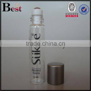 5ml Roll on Bottle Clear Silk Screen Printing Tube Glass Roll on Bottle for Perfume Essential Oil Best Sellers photo-3