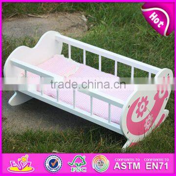 New Cute Kids Wooden Toy Beds for Dolls W06E010A photo-5