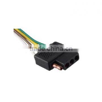 Powerlink FWH401F 4 flat vehivle end wire harness connector with 12'' 16AWG