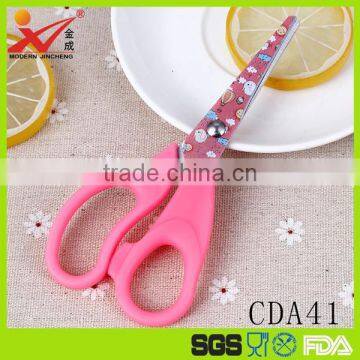 Fashional factory price beautiful popular PP handle students scissors