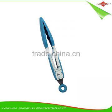 ZY-H2018 Wholesale Kitchen and Barbecue Grill Tongs Silicone Stainless Steel Locking Food Tong photo-3