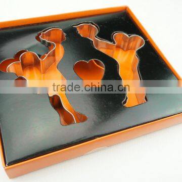 47040 Wedding Kissing Shape Stainless Steel Cookie Cutter Set photo-2