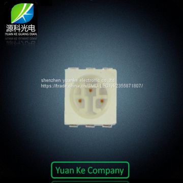 High sell smd 5050 led 3 chips Yellow 0.2w 6-8lm datasheet