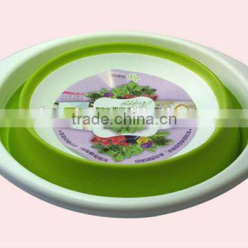 Silicone Collapsible Plastic Telescopic Folding Rice Colander photo-3