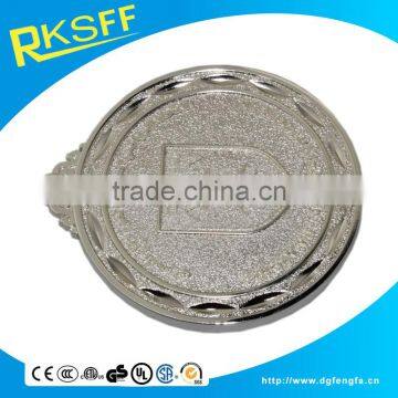 Big Zinc Alloy Silver Sports Medal photo-2