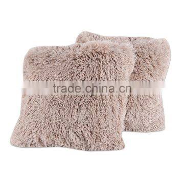 High Pile Faux Fur Plush Pillow Cover photo-3